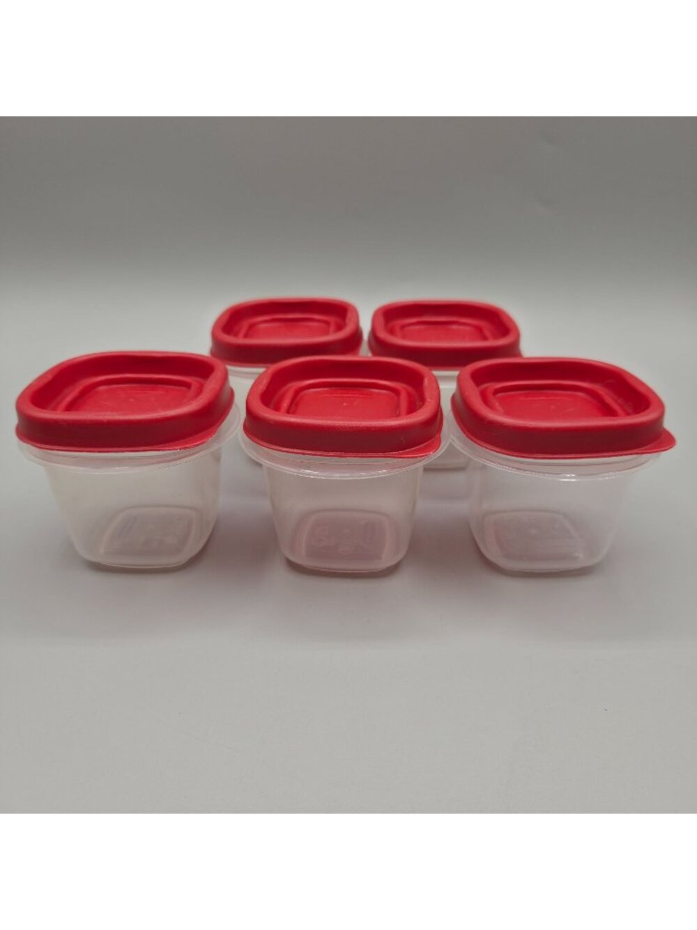 Rubbermaid Easy Find Lids Food Storage Containers 4 Oz Capacity Set Of 5